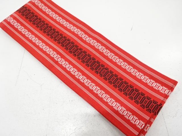 JAPANESE KIMONO / ANTIQUE HANHABA OBI / HAKATA